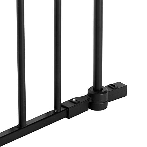 Bonnlo Tall Gate One-Panel Extension, Black - color: Black, style: 24.8 Inch L x 29 Inch H(1-Panel)