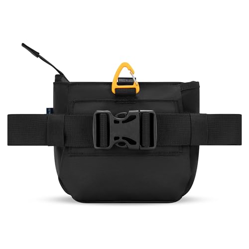 OllyDog Backcountry Day Bag | Hands-Free Dog Training Treat Pouch | Fanny/Hip Pack with Zipper Closure & Built-in Poop Bag Dispenser | Removable Waist Clip (Raven S'25) - color: Raven S'25