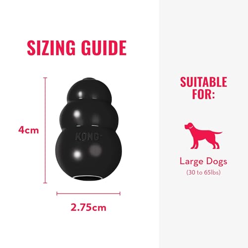 KONG Extreme Dog Toy, Natural Rubber Chew, for Large Dogs (Pack of 2) - size: Large(2-Pack)