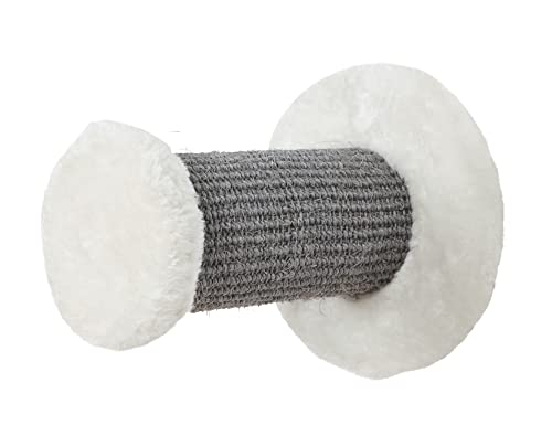 Trixie Wall Mounted Cat Lounge Set with Hammock & Condo – Climbing Shelves with Plush Condos & Sisal Steps – Wall-Mounted Cat Furniture for Scratching & Lounging – Gray, 18.75 x 11 x 11.25 in - color: Gray