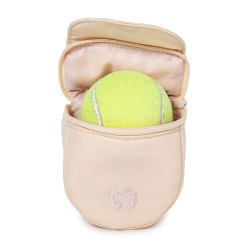 playfield Dog Training Bailey Treat and Ball Pouch with Carabiner and Belt Clip, Water Resistant Nylon & Recycled Polyester, Magnetic Flap & Zipper Closure, Sandstone