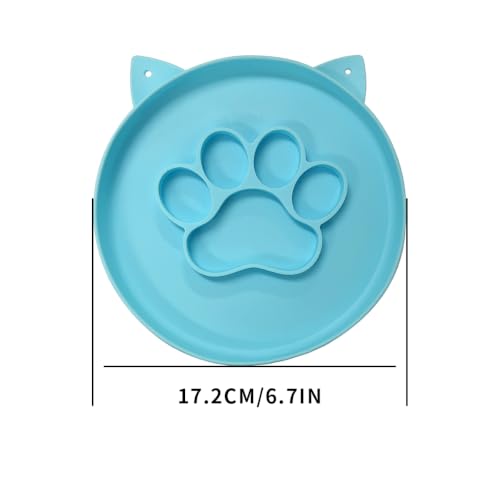 Cute Interactive Puzzle Slow Feeding Cat Bowl Suitable for All Dry and Wet Foods
