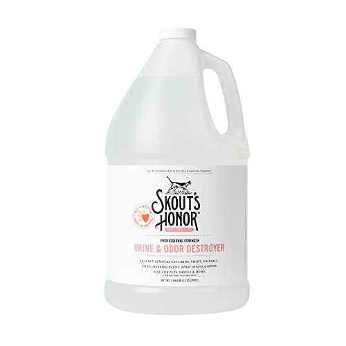 SKOUT'S HONOR Cat Urine and Odor Destroyer One Gallon Refill, 128 oz - size: 128 Fl Oz (Pack of 1)