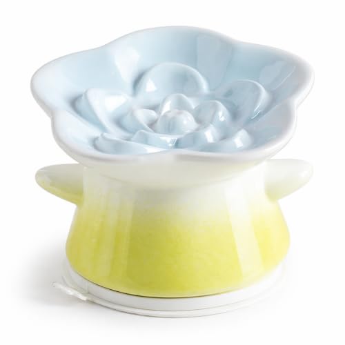 Slow Feeder Cat Bowl with Anti Slip Padfor Dry and Wet Food