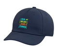 Run Weave Jump Tunnel Dog Agility Adjustable Baseball Hat - color: Navy Blue
