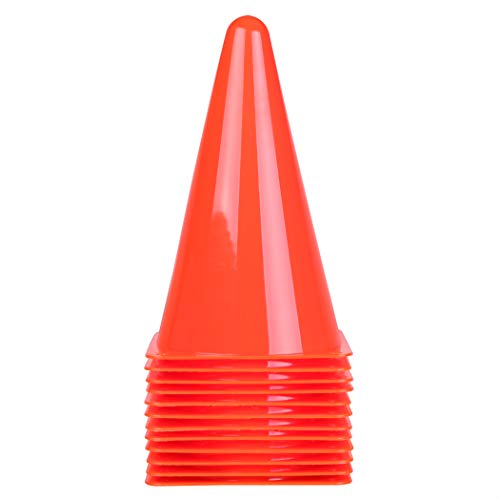 CARTMAN Agility Training Cones, Plastic Soccer Field Markers Indoor Outdoor for Events - style: 9" 12pk