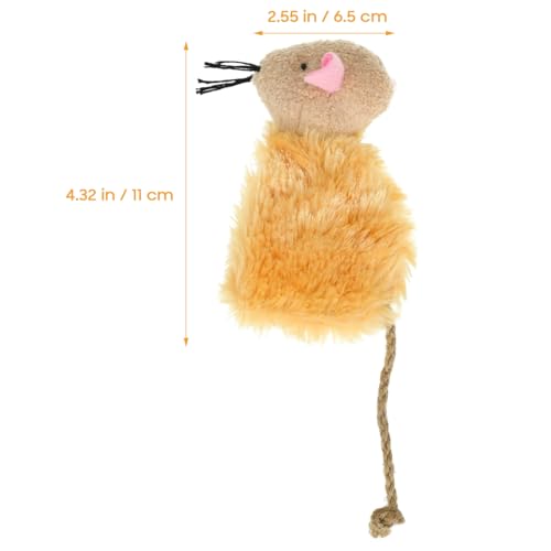 Homoyoyo 3Pcs Catnip Cat Toys Simulated Roo Toy Plush Cat Toy for Indoor Cats Interactive Kicker and Chew for Kittens Breathable Fabric 4.33 X 2.55 X 0.98 in