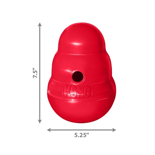 KONG Wobbler, Interactive Treat-Dispensing Dog Toy, for Medium/Large Dogs - size: Large (Pack of 1)