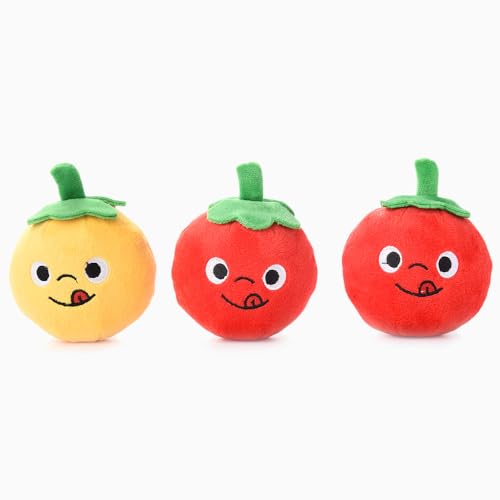 HugSmart Pet Food Party Tomato Can Dog Toy, 6.7-Inch, Plush, Multicolor