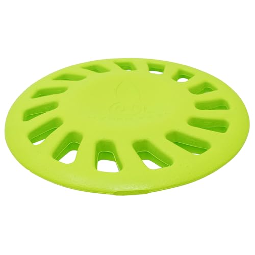 Hyper Pet Chewz Hubcap Round Lightweight EVA Foam Dog Toy, 1 Pack, Green - size: One Size, style: Hubcap