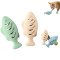 2Pcs Silicone Cat Toys, Multi-Functional Treat Dispenser, Interactive Feeder Toy for Indoor Cats, Food Puzzle Kitten Toys, Pet Training Toy with Catnip Ball (Pink&Green/Blue)