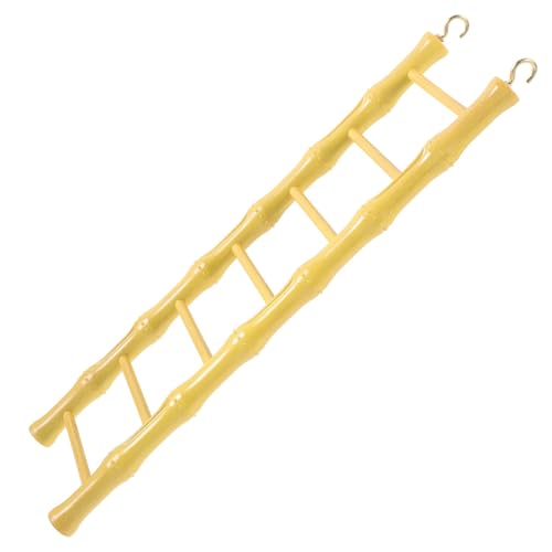 Yardwe Hamster Ladder Bird Ladder for Bird Cage Plastic Yellow