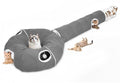 Ownpets 2-in-1 Cat Tunnel Large Lollipop 12" D Collapsible Cave Plush, Grey - color: Grey