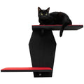 Sintuff Cat Wall Shelves Gothic, 2 Tier Coffin Wall-Mounted Furniture
