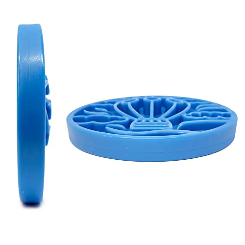 SodaPup Air eCoin – Durable Slow Feeder Tray Made in USA from Non-Toxic, Pet-Safe, Food Safe, Nylon Material for Mental Stimulation, Calming Nerves, Avoid Overfeeding, Promotes Fresh Breath & More - color: Blue eCoin Air