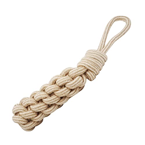 Dog Chew Toys-Puppy Tug Toys-Natural Cotton Rope-Pets Teething Interactive Knots for Small Medium Dog Mutt (Set of 4)