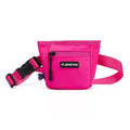Dog Treat Pouch, Powerful Magnet Closure Device Dog Training Treat Bag Large Capacity Pet Treat Pouch with Poop Bag Dispenser Treat Bag for Dog Training with Metal Waistband Clip (Pink) - color: Pink