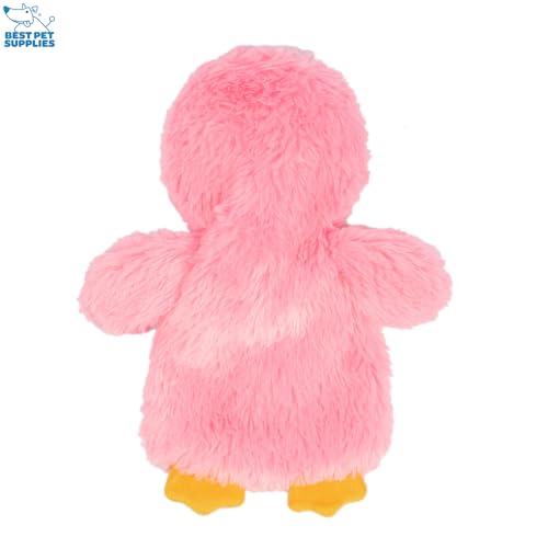 Best Pet Supplies Interactive Squeaky Dog Toy - Baby Chicken, Pink - color: Crinkle Chicken (Pink), size: Large