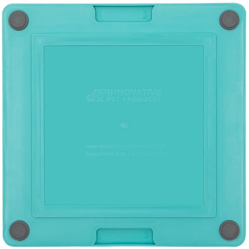 LickiMat Tuff Buddy Slow Feeder Lick Mat for Dogs, Turquoise, Boredom Aid - color: Turquoise