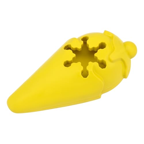 PetSafe Frosty Cone Dog Toys – Fill and Freeze Treat Holding Chew Toy – BPA Free Rubber – French Vanilla Scented – Interactive Pet Puzzle for Boredom or Separation Anxiety - size: Small (Pack of 1), style: Frosty Cone
