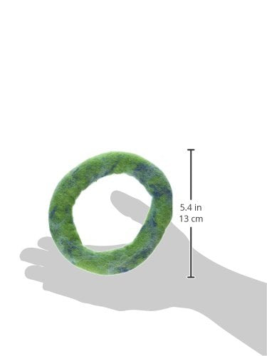 Wool Dog Toy, 5-Inch, Green