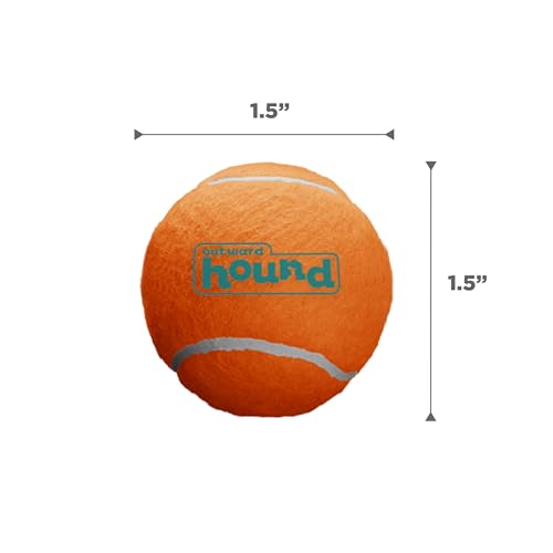 Outward Hound Squeaker Ballz Tennis Ball Dog Toy, Small, 2", 8‑Pack - color: Multi Squeaker Balls, size: Small, style: 8-Pack