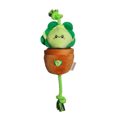 Territory Interactive Play Plush Treat-and-Tug Reward Toy for Dogs, Lettuce - style: Lettuce