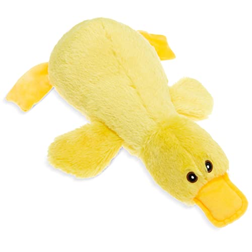 Mihachi Plush Squeaky Dog Duck Toys - Stuffed Pet Toy Duck Interactive Gifts for Dog Birthday Dogs Puppy Biting Chew Toys - for Medium and Large Dogs - color: Yellow Duck