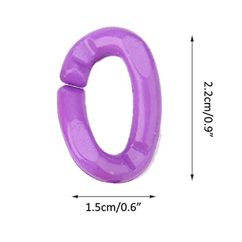 Sturdy Plastic Links for Large Bird Chains,Harrisons Bird Food,Toys 100Pcs Plastic C Clips Hooks Chain Links DIY Parrot Toys Mix Color