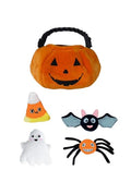 Glow Pups Halloween Hide and Seek Dog Toys, Orange Pumpkin