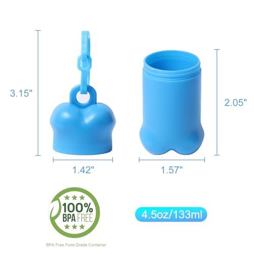 Portable Dog Treat Pouch for Pet Training, 1 piece(Blue) - color: Blue
