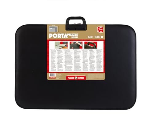 Jumbo, Puzzle Mates, Portapuzzle Deluxe - Standard 1,000 Piece Jigsaw Storage Board Case, Jigsaw Puzzle Accessories, 500-1000 Piece Puzzle Storage