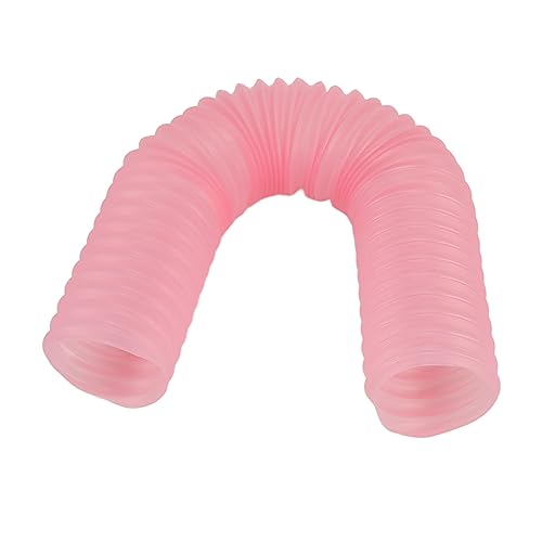 Portable Small Animal Tunnel, Collapsible Plastic Guinea Pigs Tube, Fun Toys Pet Exercising Training Hideout Tunnels for Ferrets, Guinea Pigs, Gerbils, Hamsters, Dwarf Rabbits