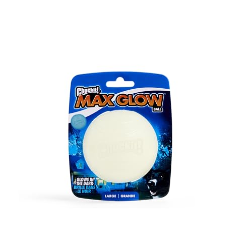 Chuckit! Max Glowin the Dark Bouncy Ball for Dogs, Large 3in, 1 Pack - size: Large