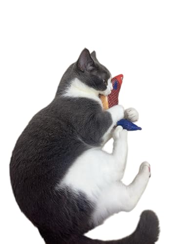 Cat Toys Saury Fish, 3 Pack, Catnip Crinkle Sound, Soft and Durable, Interactive Kitten Kicker for Indoor Kitty Exercise 9.4 Inches for All Breeds