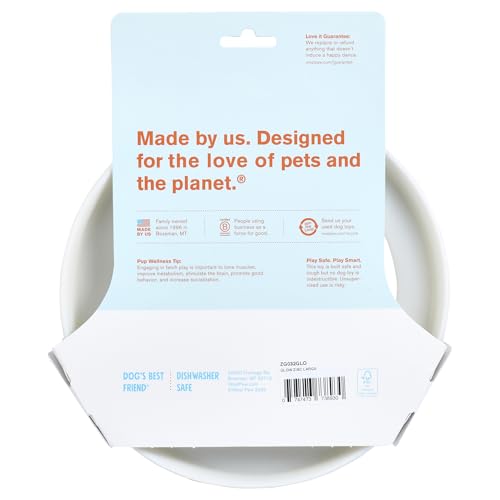 WEST PAW Zisc High-Flying Disc Dog Toy - Large - Glow - color: Glow, size: Large