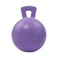 Jolly Pets Tug-n-Toss Heavy Duty Dog Toy Ball with Handle, 10 Inches/X-Large, Light Purple - color: Light Purple, size: XL (10 in)