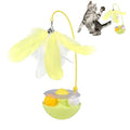 Interactvie Cat Wobble Ball Enrichment Toys, Yellow