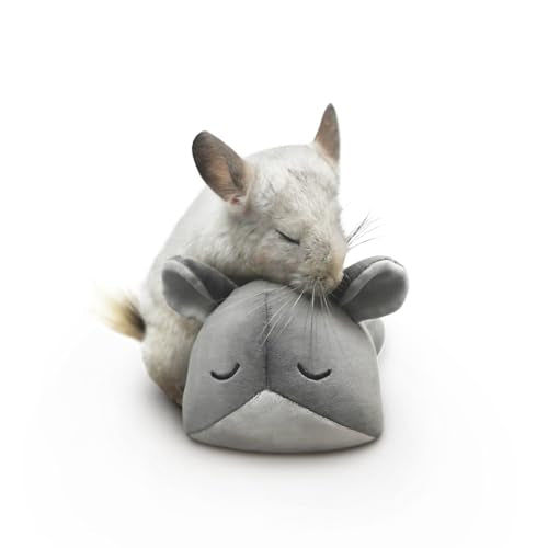 Paw Inspired Chinchilla Cuddler Plush Accessory Toy for Pets, 9 Inch, Gray