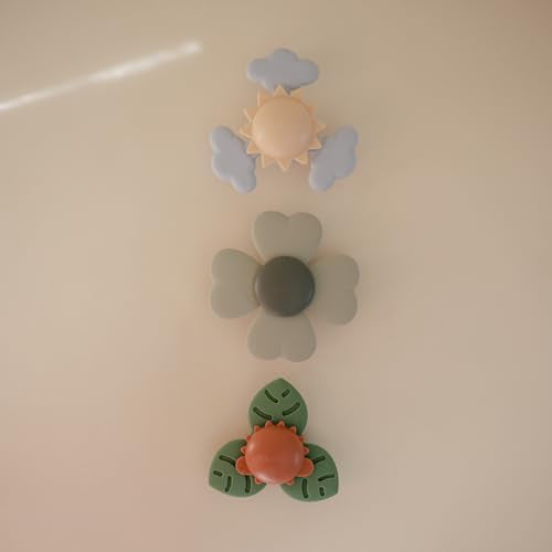 mushie Lucky Suction Spinner Toy | Toddler Sensory Toys for Bath & Play - style: Lucky