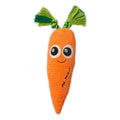 Orange Carrot Squeaky Plush Dog Chew Toy, 15.7 in Durable Rope Toy - color: Orange Carrot