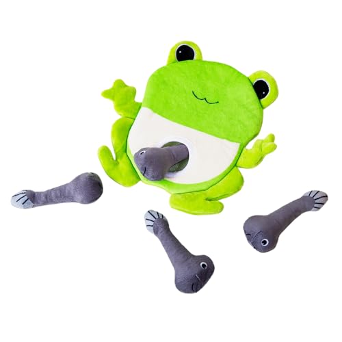Hollypet Squeaky Hide and Seek Dog Toys for Small and Medium Dogs, Frog - style: Frog