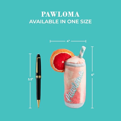 Haute Diggity Dog Pawloma Plush Dog Toy, Cocktail Parody Stuffed Chew Toys - color: Pawloma (Dusty Pink)