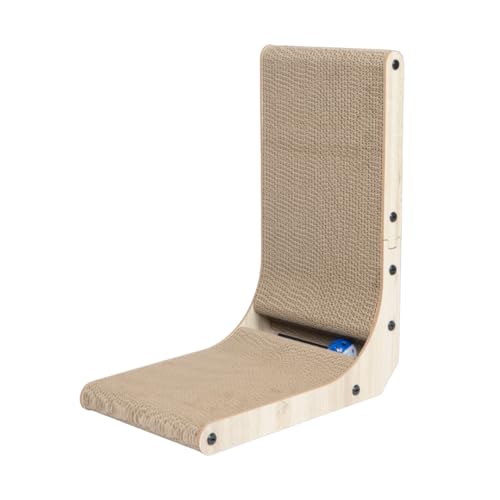 Best Pet Supplies Catify L-Shaped Cardboard Cat Scratcher - H: 19" - color: L-Shape - H: 19"