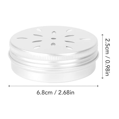 Dog Nose Work Training Tins Set, 10PCS Aluminum Scent Training Containers with Vent Holes, 60ml Round Sniff Kit for Dog Treat Search Games