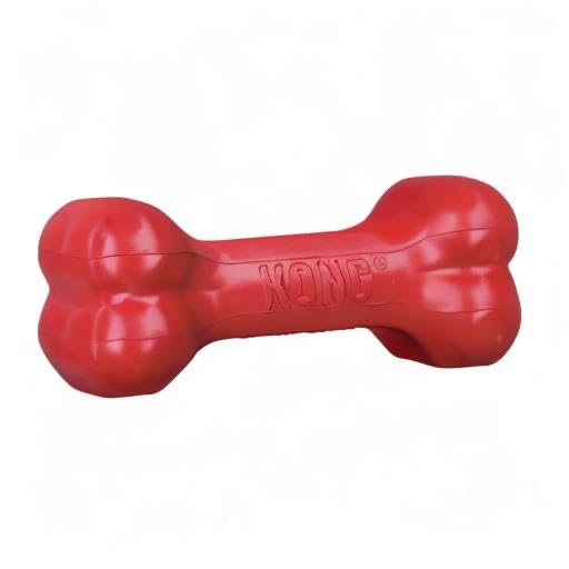 KONG Goodie Bone, Natural Rubber Treat-Dispensing Toy, Red, for Small Dogs - size: Small (Pack of 1)