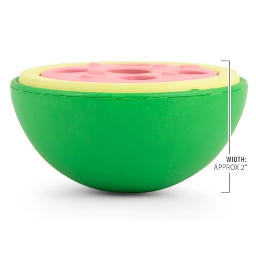 Jeffers Pet Natural Rubber Dog Chew Toy – Watermelon, Small – Treat Dispensing, Vanilla Scent, Durable, Non-Toxic, Dishwasher Safe, Interactive Fetch & Tug Toy - Perfect for Training - color: Watermelon, size: Small