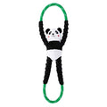 ZippyPaws RopeTugz Durable Dog Pull Rope Toy - Panda - color: Panda, size: 28 x 5 x 5 in