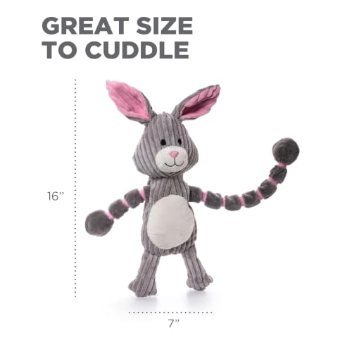 Outward Hound by Charming Pet Thunda Tugga Bunny Plush & Squeaky Dog Tug Toy - color: Bunny
