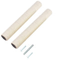 2Pcs M10 Cat Tree Replacement Post - 10mm Bolt Sisal Cat Scratching Post Replacement Pole DIY M10 Bolt Sturdy PVC Tubes Screws Included (4.72 * 19.68") - size: 4.72*19.68"